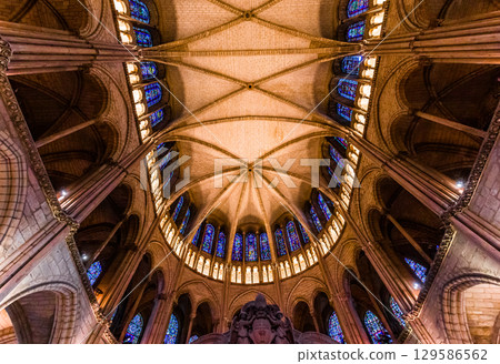 interiors and details of Saint-Remi basilica, Reims, France interiors and details of Saint-Remi basilica, Reims, France 129586562
