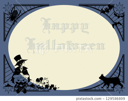 Halloween illustration template 129586809