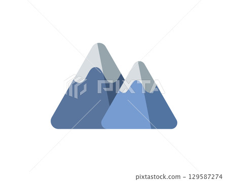雪山圖示說明 129587274