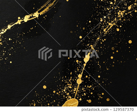 金色和黑色優雅背景材料 129587370