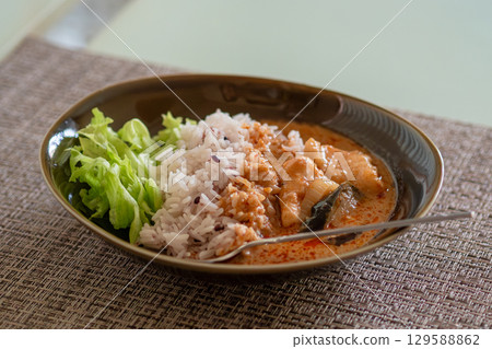 泰國美食咖哩咖哩 泰國美食咖哩咖哩 129588862