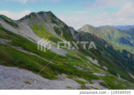 The summit of Mt. Harinoki and Mt. Subari from the eastern ridge The summit of Mt. Harinoki and Mt. Subari from the eastern ridge 129589505