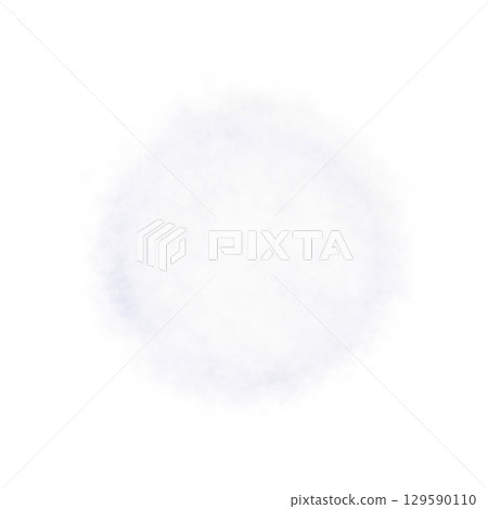 Round white smoke texture background with soft edges and transparent center for design overlay or creative compositions 129590110