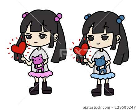 Twins who are passionate about their favorite idols Twins who are passionate about their favorite idols 129590247