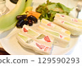 Fruit sandwiches filled with fruit 129590293