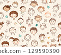 Children with all kinds of smiles 129590390