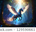 Unicorn in the sunlight 129590661
