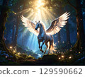 Unicorn in the sunlight 129590662