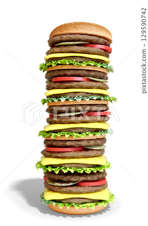 Want a 15-patty hamburger? Want a 15-patty hamburger? 129590742