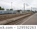 Railway at Crailsheim Station, Germany 129592263