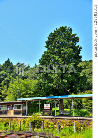 Gifu Prefecture: Ena City, Akechi Railway Iwamura Station 129592318