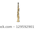 Soprano Saxophone Illustration 129592901