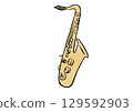 Tenor Saxophone Illustration 129592903