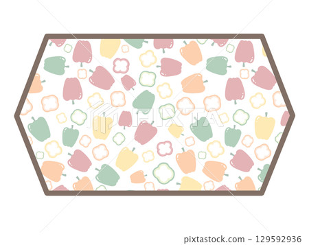 Paprika hexagonal frame 129592936