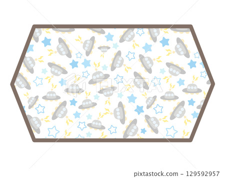 UFO hexagonal frame 129592957