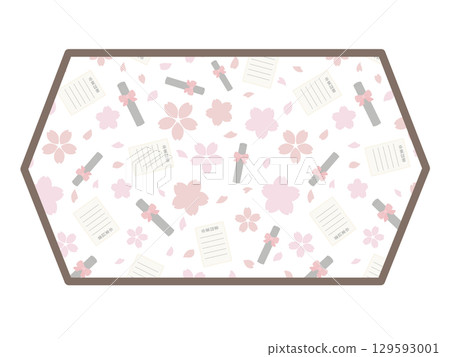 畢業六角形框架 畢業六角形框架 129593001