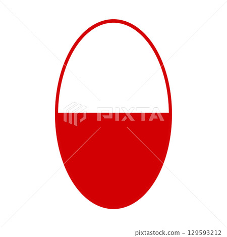 Thick silhouette oval capsule, red Thick silhouette oval capsule, red 129593212