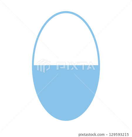 Thick silhouette oval capsule, light blue Thick silhouette oval capsule, light blue 129593215