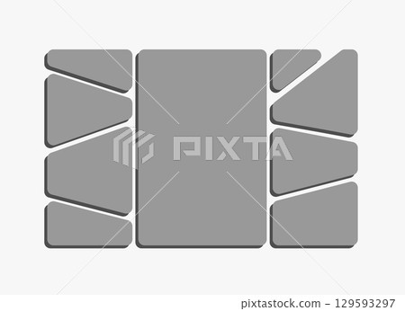 Template collage of 9 frames, images, photo 129593297