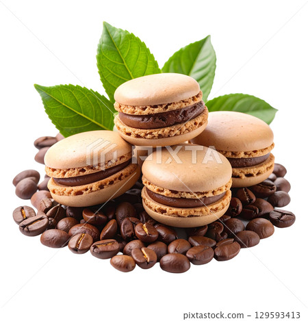 Coffee Macarons 129593413