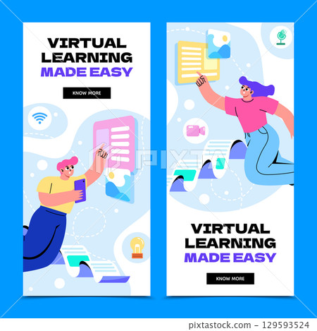 Hand Drawn Flat Hand-Drawn Art for Digital Education Platforms Collection Hand Drawn Flat Hand-Drawn Art for Digital Education Platforms Collection 129593524