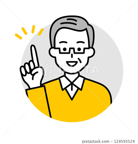 老人圖示（靈感） 129593529