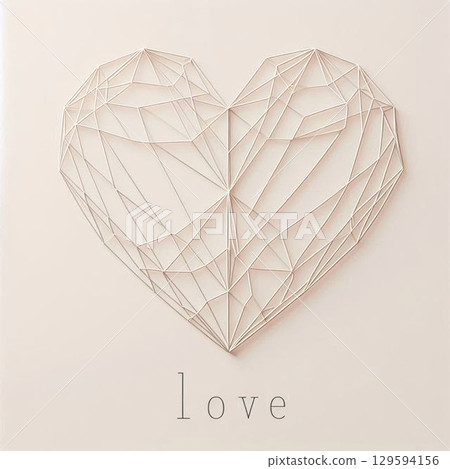 Heart logo, icon, stylish heart mark, symbol 129594156