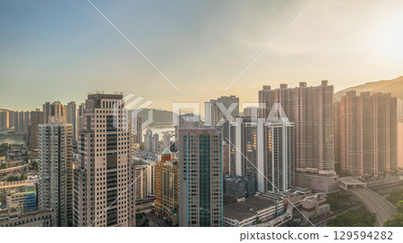 Aug 9 2025 Modern urban life in Tsuen Wan New Town 129594282