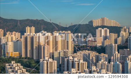 Aug 9 2025 Tsuen Wan and Kwai Tsing bustling urban zones Aug 9 2025 Tsuen Wan and Kwai Tsing bustling urban zones 129594308