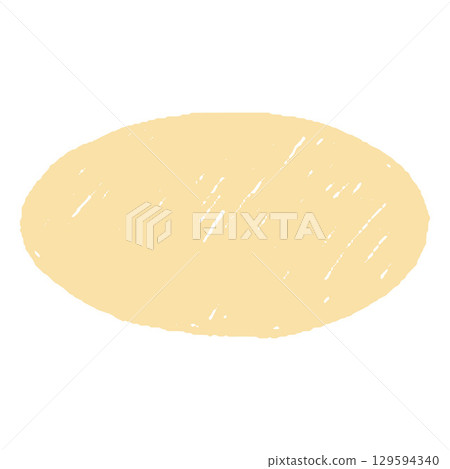 Crayon sketch geometric round shape yellow pastel color, scribble oval figure chalk, pencil texture, kids hand drawing Crayon sketch geometric round shape yellow pastel color, scribble oval figure chalk, pencil texture, kids hand drawing 129594340