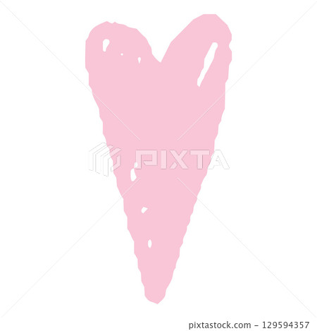 Pink pastel color crayon sketch heart vector shape, scribble love symbol chalk pencil texture, abstract kid hand drawing Pink pastel color crayon sketch heart vector shape, scribble love symbol chalk pencil texture, abstract kid hand drawing 129594357