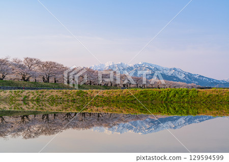 [Toyama Prefecture] Asahi Funakawa "Spring Quartet" "Water Mirror" 129594599