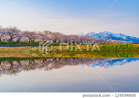 [Toyama Prefecture] Asahi Funakawa "Spring Quartet" "Water Mirror" 129594600