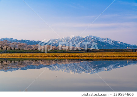 [Toyama Prefecture] Asahi Funakawa "Spring Quartet" "Water Mirror" 129594606
