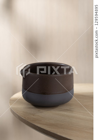 Ceramic Chawan cup for traditional Japanese Matcha tea. Ceramic Chawan cup for traditional Japanese Matcha tea. 129594895