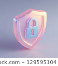 鎖定的盾牌象徵資料保護 129595104