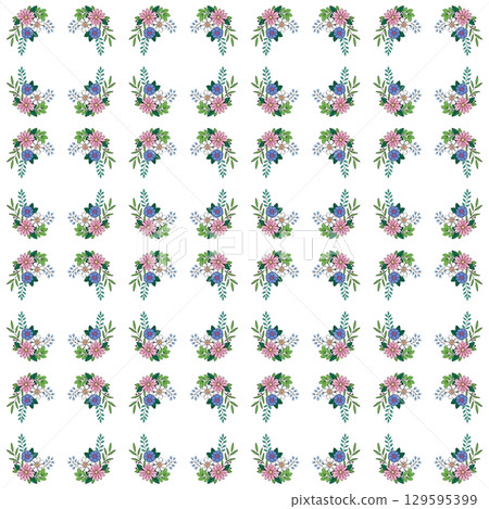 floral background with butterflies floral background with butterflies 129595399