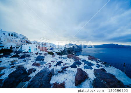 聖托里尼的美麗風景 聖托里尼的美麗風景 129596393