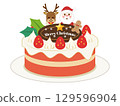 Christmas cake 129596904