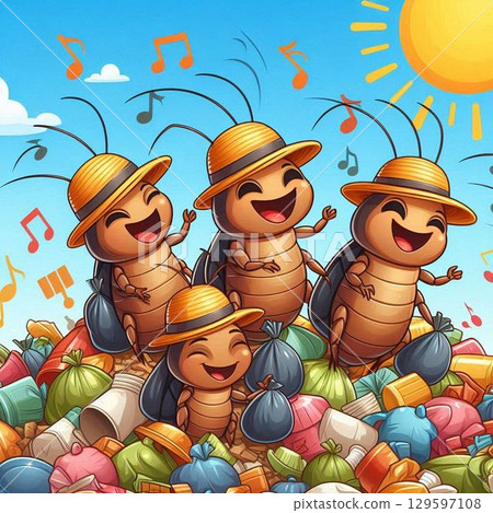 垃圾和蟑螂 129597108