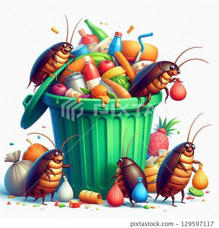 垃圾和蟑螂 129597117