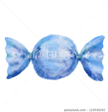 Hand-drawn colorful candy 129598381