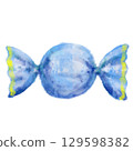 Hand-drawn colorful candy 129598382