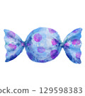 Hand-drawn colorful candy 129598383
