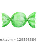 Hand-drawn colorful candy 129598384