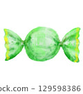 Hand-drawn colorful candy 129598386