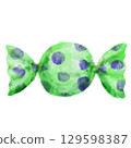 Hand-drawn colorful candy 129598387