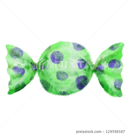 Hand-drawn colorful candy 129598387