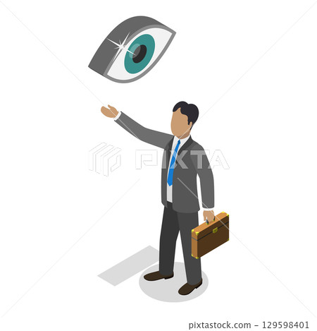 3D Isometric Flat Vector Illustration of Business Company Success, Mission, Vision And Value. Item 1 3D Isometric Flat Vector Illustration of Business Company Success, Mission, Vision And Value. Item 1 129598401