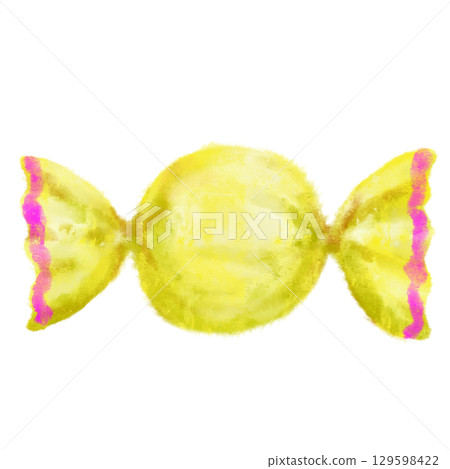 Hand-drawn cute candy 129598422